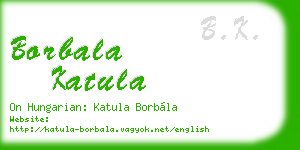 borbala katula business card